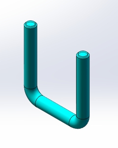 Ubolt rectangul. M8×22/W37/H50 SST